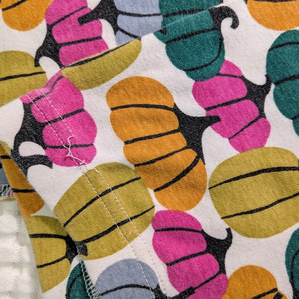 Hanna Andersson Pumpkin Patterned Organic Cotton Halloween Pajama Pants Size 8